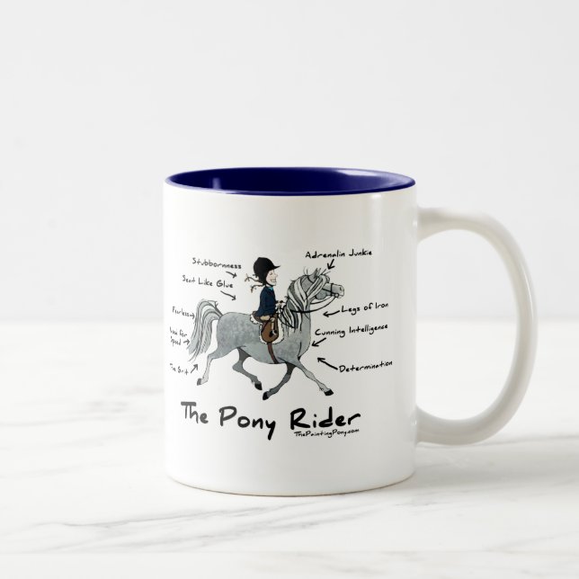 The Pony Rider Two-Tone Coffee Mug (Right)