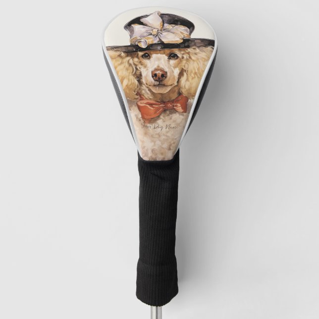 The Poodle Dog 001 - Odessa Leyendecker Golf Head Cover (Front)