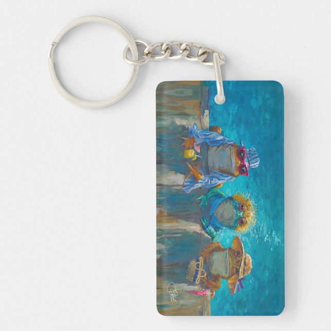 "The Pool Girls" Keychain (Front)