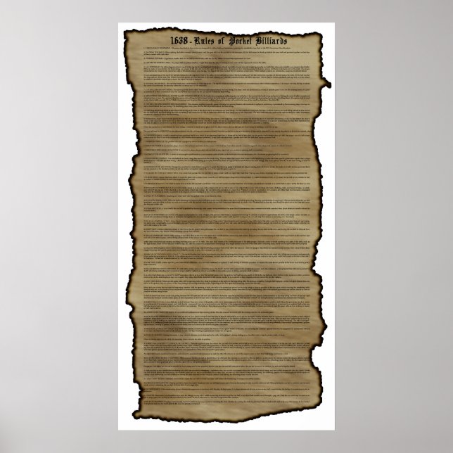 The Pool Rules Poster (Front)