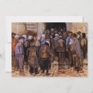 The Poor and Money by Vincent van Gogh Invitation