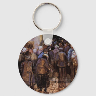 The Poor and Money by Vincent van Gogh Keychain