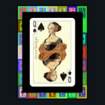 The Pop Art Anne Boleyn Poster<br><div class="desc">We present Queen Anne  as the Queen of Spades with little pop art images around the edges</div>