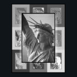 The Pop Art Lady Liberty Poster<br><div class="desc">We kept the Pop Art images,  which reflect the central portrait,  in black and white to create harmony. P.S. French sculptor Bartholdi,  who created the statue,  based the face of Liberty upon that of his mother!</div>