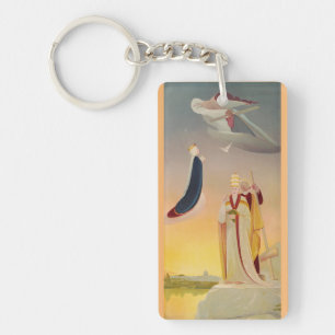 The Pope of Rome, Virgin Mary and Jesus Keychain