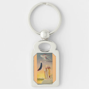 The Pope of Rome, Virgin Mary and Jesus Keychain
