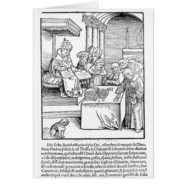 The Pope selling Indulgences (Front)