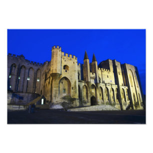 The Pope's Palace in Avignon at sunset. Built 2 Photo Print