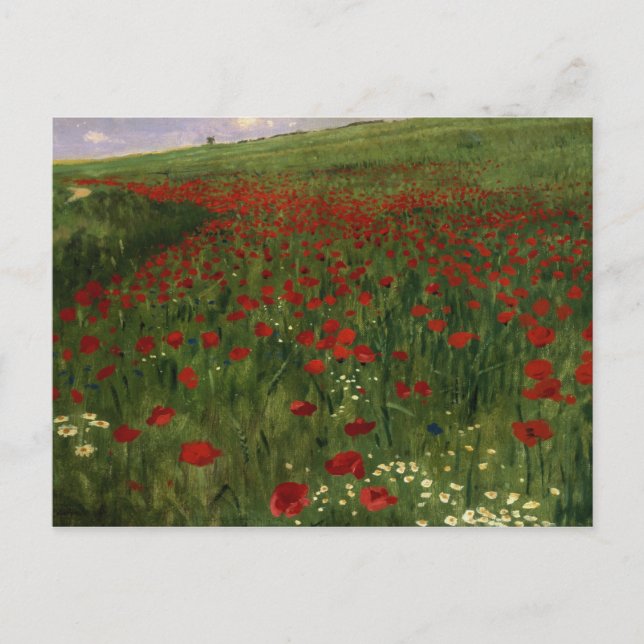 The Poppy Field, 1896 Postcard (Front)