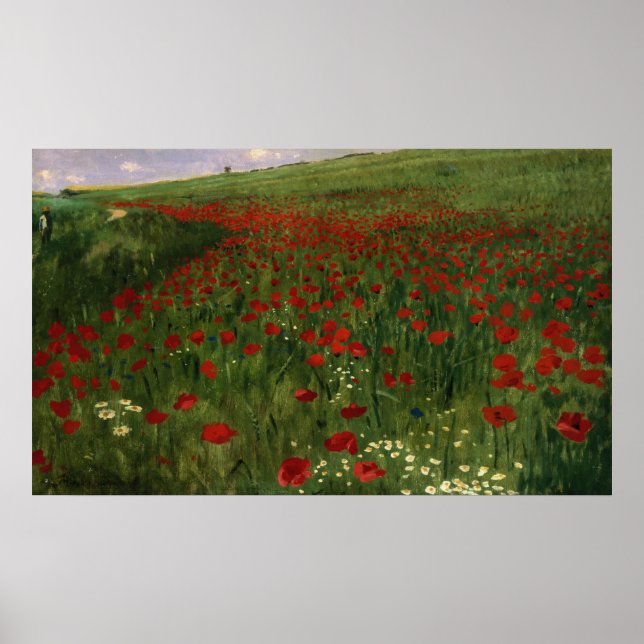 The Poppy Field, 1896 Poster (Front)