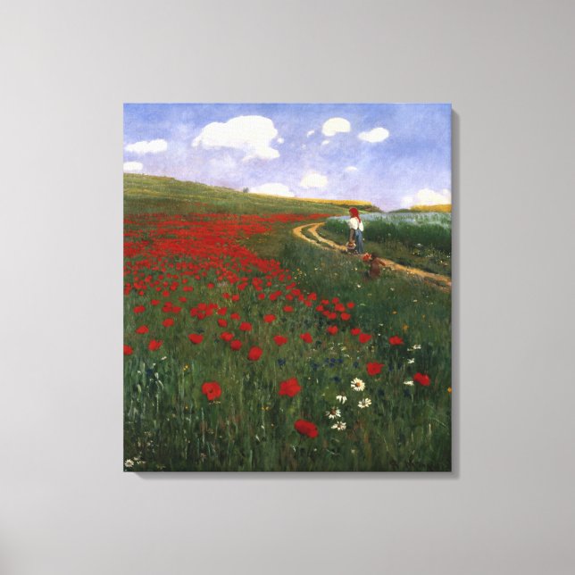 The Poppy Field Canvas Print (Front)