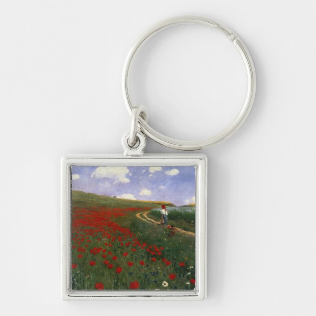 The Poppy Field Keychain (Front)