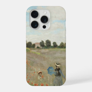The Poppy Field near Argenteuil by Claude Monet iPhone 15 Pro Case