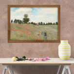 The Poppy Field near Argenteuil by Claude Monet Poster<br><div class="desc">Claude Monet painted The Poppy Field in 1873 on his return from the United Kingdom (in 1871) when he settled in Argenteuil with his family until 1878. It was a time that provided the artist with great fulfilment as a painter, despite the failing health of Camille. Claude Monet painted The...</div>