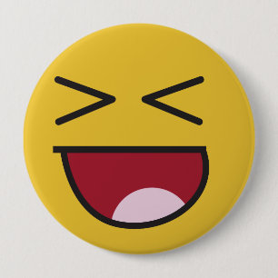 The popular LOL emoji 4 Inch Round Button