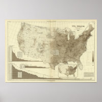 the Population density of counties