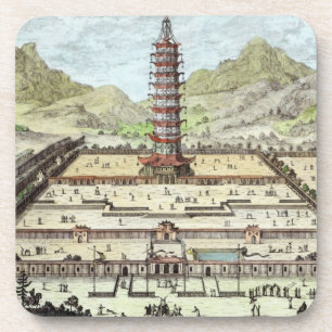 The Porcelain Tower of Nanking, plate 12 from 'Ent Coaster