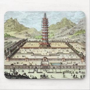 The Porcelain Tower of Nanking, plate 12 from 'Ent Mouse Pad