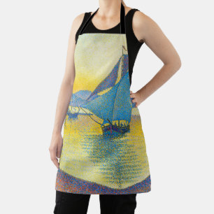 The Port at Sunset, Signac Apron