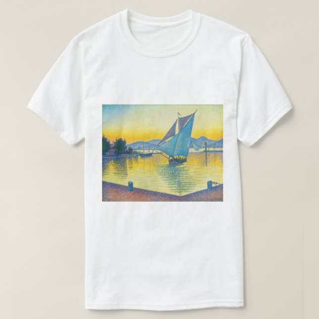 The Port at Sunset, Signac T-Shirt (Design Front)