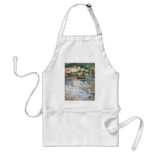 The Port, Nice by Berthe Morisot, Vintage Fine Art Standard Apron