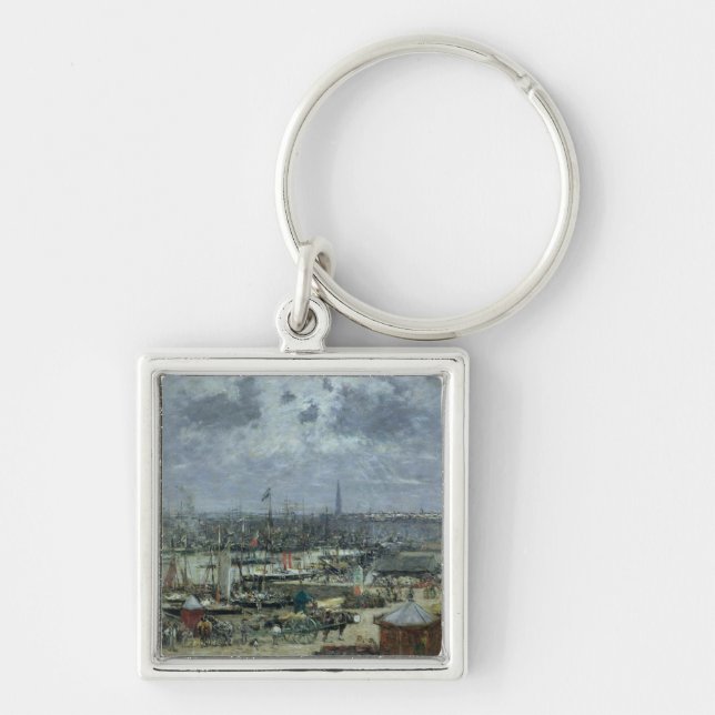 The Port of Bordeaux, 1874 Keychain (Front)