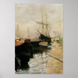 The Port of Odessa, 1900 Poster