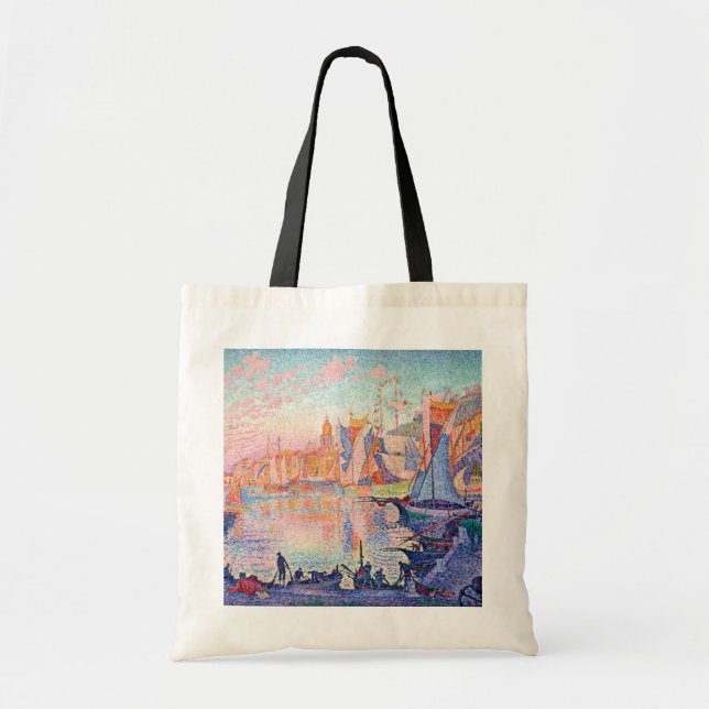 The Port of Saint-Tropez, Signac Tote Bag (Front)