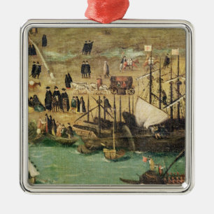 The Port of Seville, c.1590 Metal Ornament