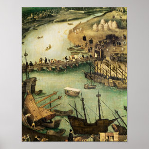 The Port of Seville, c.1590 Poster