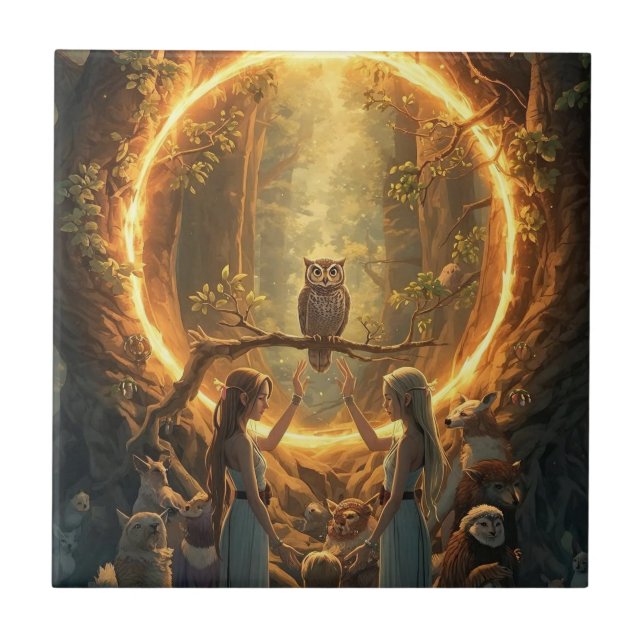 The Portal Between Trees Tile (Front)