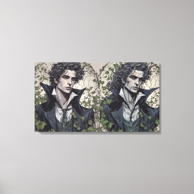 The Portrait of Dorian Grey Gothic Fine Art Canvas Print (Front)