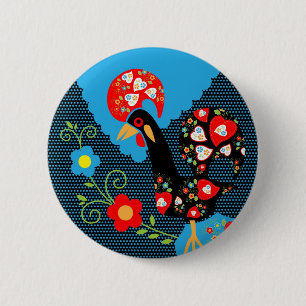 The Portuguese Rooster 2 Inch Round Button