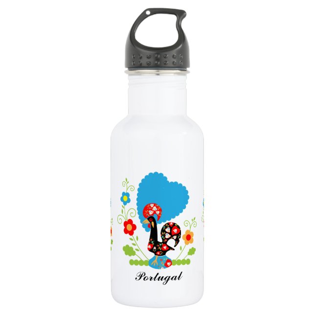 The Portuguese Rooster 532 Ml Water Bottle (Front)
