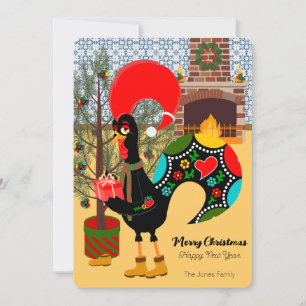 The Portuguese Rooster and the joy of giving Card