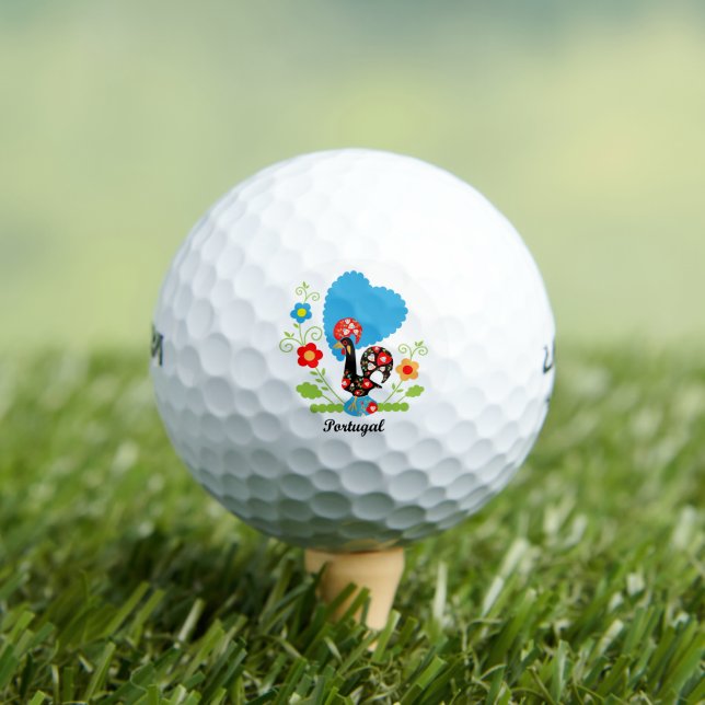 The Portuguese Rooster Golf Balls (Insitu Tee)