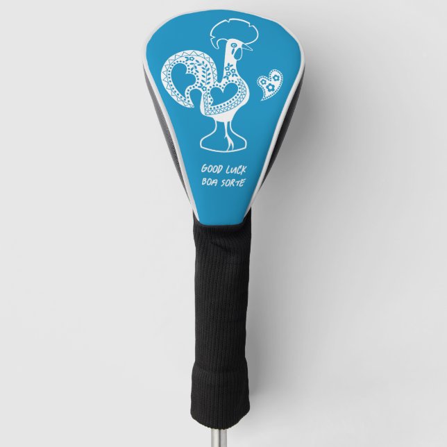 The Portuguese Rooster Good Luck Boa Sorte Golf Head Cover (Front)