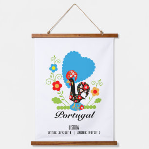 The Portuguese Rooster Hanging Tapestry