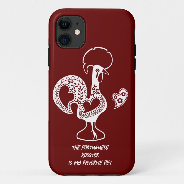 The Portuguese Rooster is my favourite pet Case-Mate iPhone Case (Back)