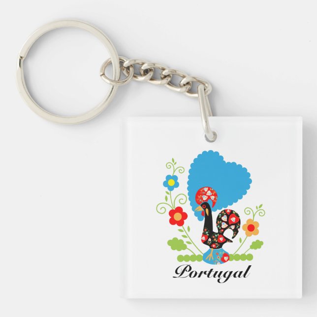 The Portuguese Rooster Keychain (Front)