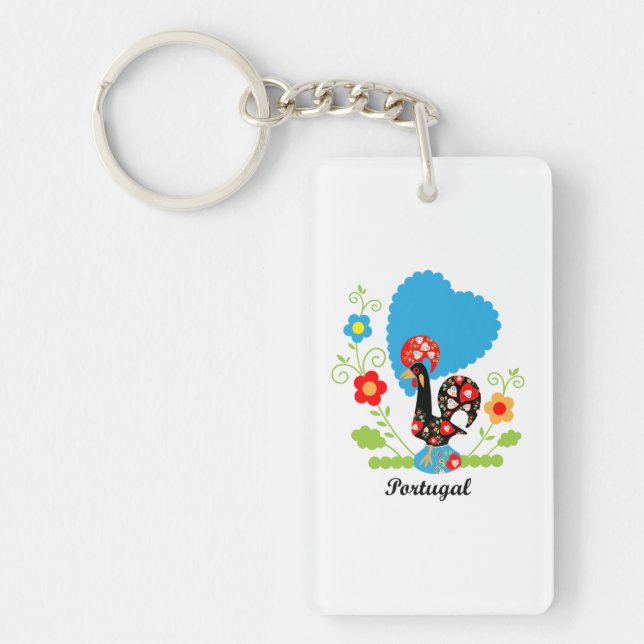 The Portuguese Rooster Keychain (Front)