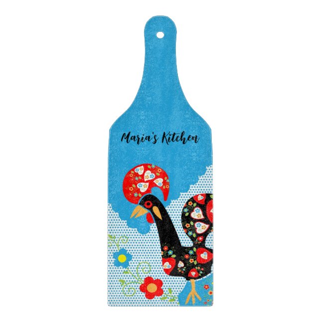 The Portuguese Rooster of Barcelos  Cutting Board (Front)
