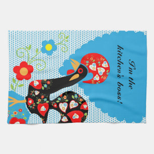 The Portuguese Rooster of Barcelos Kitchen Towel