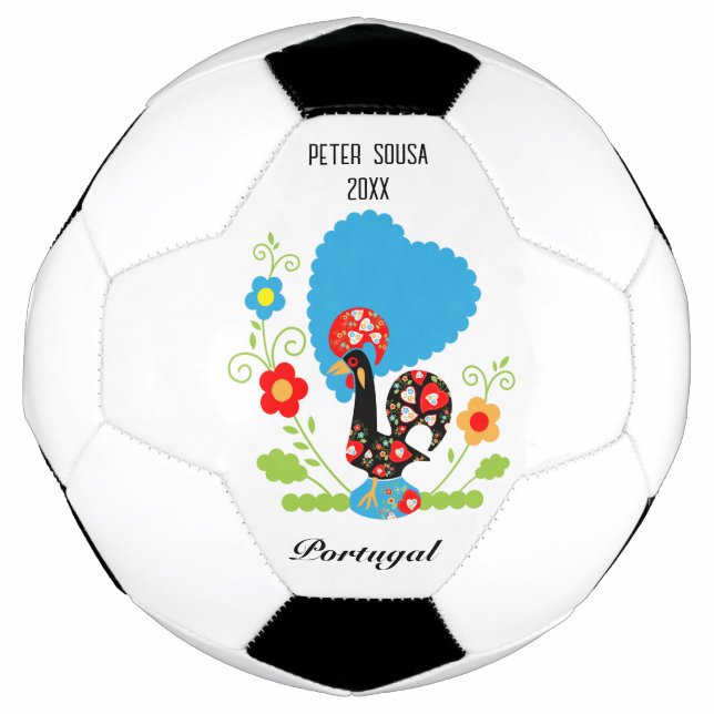 The Portuguese Rooster Soccer Ball (Front)