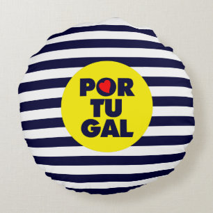 The Portuguese sunshine Round Pillow