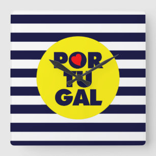 The Portuguese sunshine Square Wall Clock
