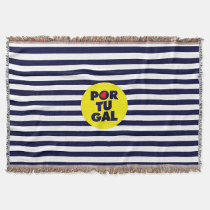 The Portuguese sunshine Throw Blanket