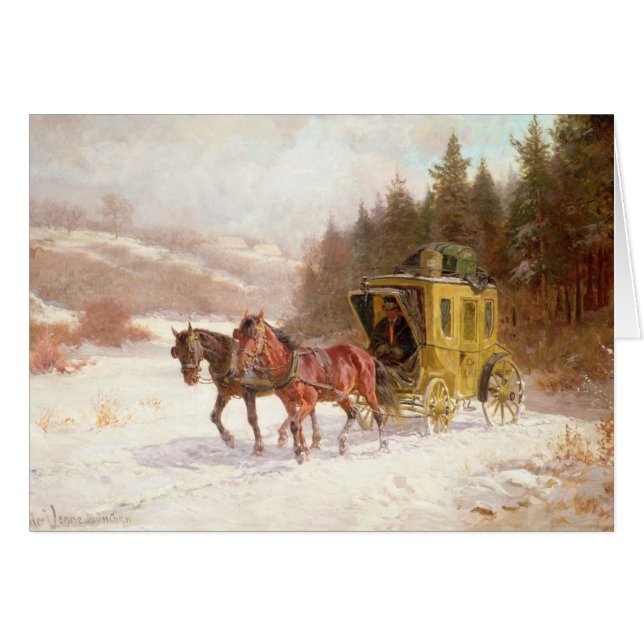 The Post Coach in the Snow (Front Horizontal)