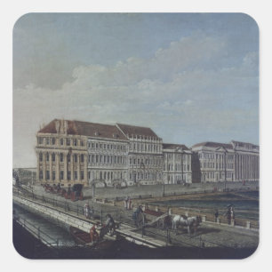 The Post Office in Potsdam, 1784 Square Sticker