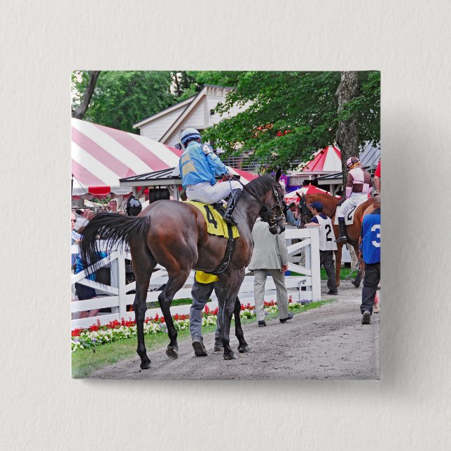 The Post Parade 2 Inch Square Button (Front)